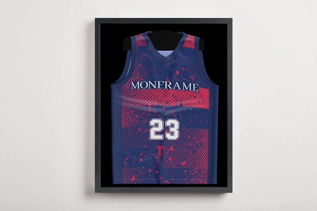 Jersey Frame With Revolving Door | Black Object Frame for Jerseys ...