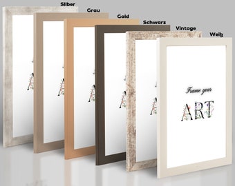 Fotolijsten MODERNE wanddecoratie, posterlijsten uit Duitsland in vele maten A3 A4 30x40 40x60 50x70