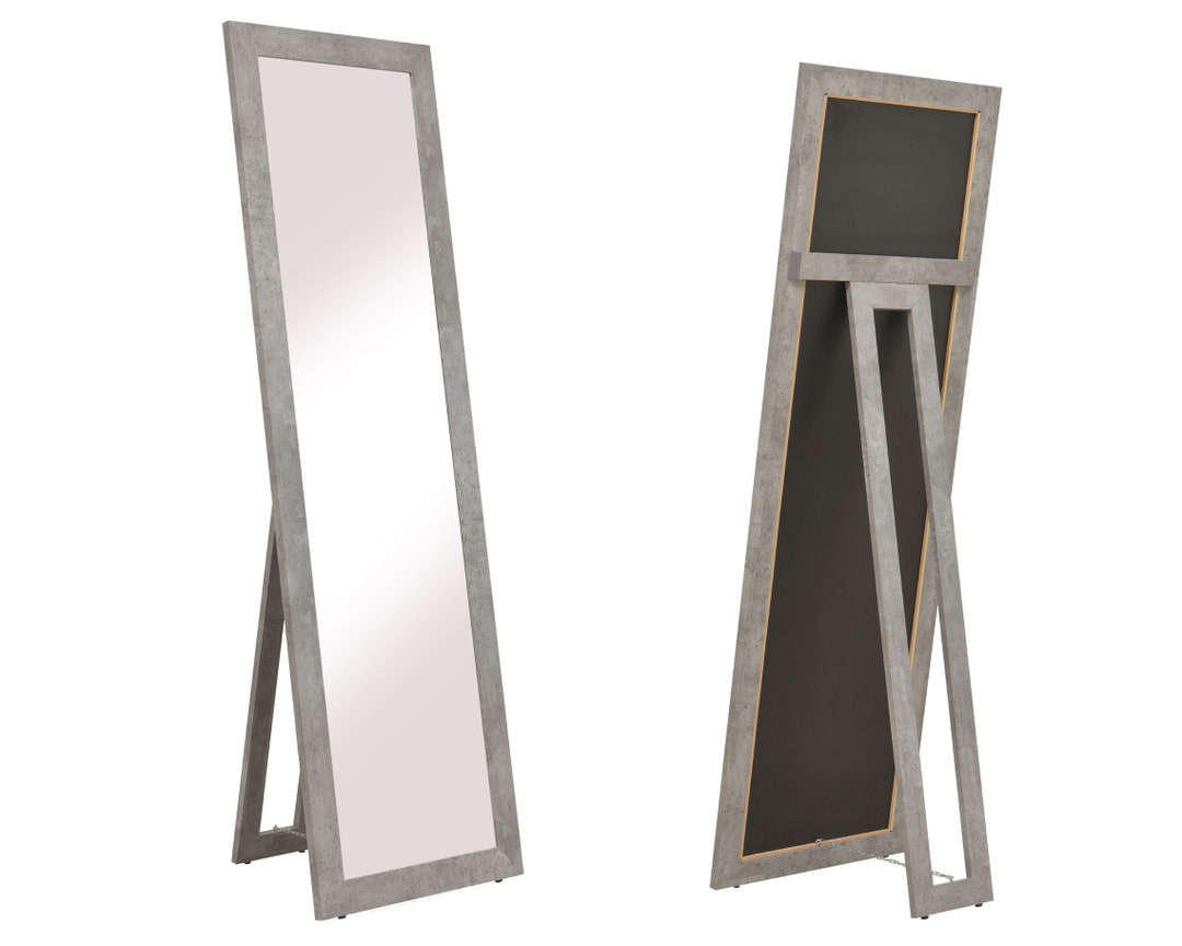 Standing Mirror Concrete MODERN Wardrobe Mirror With Stand Etsy