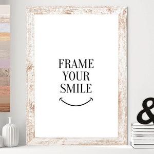 Picture frame in vintage style as a gift idea, MDF wooden frame MODERN in many sizes 30x40 40x60 50x70 DIN A2 A3 A4