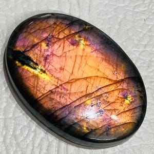 Multi Purple !! Spectrolite Labradorite gemstone Cabochon Size 34x23x6 MM 100%Natural Multi Flash Labradorite Loose Stone For Jewelry Stone.