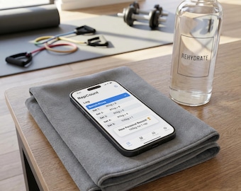 RepCount - App de seguimiento de entrenamiento / Registro de ejercicios / Seguimiento de gimnasio / Planificador de actividad física / Entrenamiento con pesas / Descarga digital