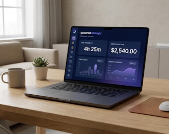 DeskPilot - Complete Productivity Suite | 9 Apps in 1 | Time Tracker Invoice Finance Habits | Offline | Digital Download