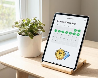 StreakKeeper - App de seguimiento de hábitos / Contador de rachas / Hábitos diarios / Seguimiento de objetivos / Productividad / Descarga digital