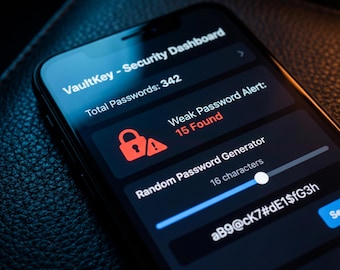 VaultKey - App de gestión de contraseñas sin conexión / Bóveda de contraseñas segura / Generador de contraseñas / Descarga digital