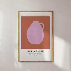 Cartel minimalista | Póster minimalista | Cartel de exposición | Póster salón | Imprimir escandinavo | Pósteres bohemios | Florero pósters