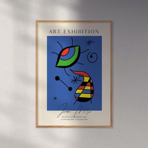 Joan Miró Art Print | Abstract Art | Cubism | Living Room Poster | Dining Room Poster | Modern Poster | Mid-Century Poster