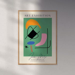 Joan Miró art print | Abstract art | Cubism | Living room poster | Dining room poster | Modern poster | Scandinavian design