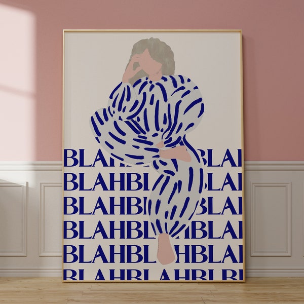 BLAH Design Poster | Trend Female Poster | Poster fürs Wohnzimmer | Skandinavisches Design