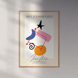 Joan Miró art print | Abstract art | Cubism | Living room poster | Dining room poster | Modern poster | Mid Century