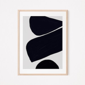 Black and white poster | Design print | Living room art | Abstract art print | Scandinavian decoration | Dining room picture | Gift