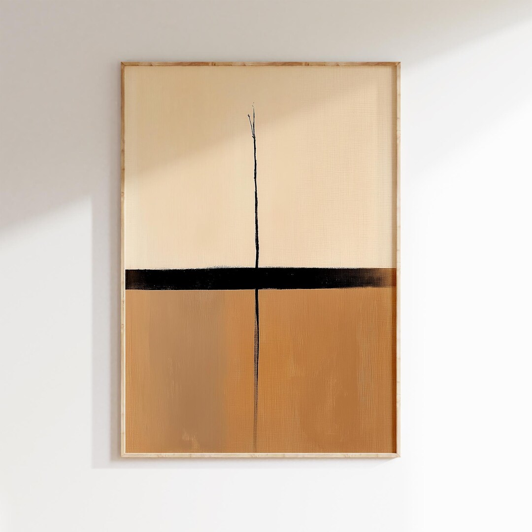 Wabi Sabi Wall Art | Japandi Print | Abstract Minimalist Art | Earth ...