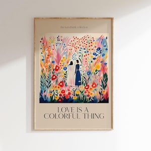 Maximalist Wall Art | Art Print | Kitchen Wall Decor | Dining Room Mural | Colorful Poster | Art Print | Subtle Pride | Gift