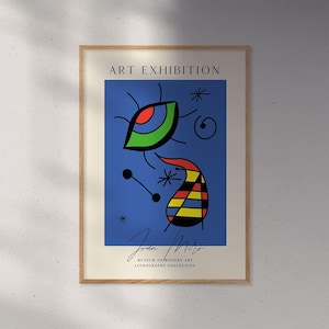 Joan Miró art print | Abstract art | Cubism | Living room poster | Dining room poster | Modern poster | Mid century poster