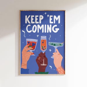 Alkohol Poster | Kunstdruck | Küche Wanddeko | Esszimmer Wandbild | Cocktail Poster | Kunst Modern | Bar Cart Print | Geschenk Freundin