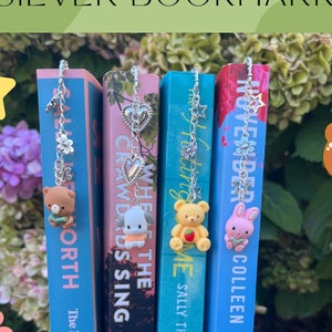 Silver Bookmarks | Custom Bookmarks | Cute Resin Charms | Booktok | Gifts for Readers | Book Present | Accessories | Aesthetic | Engraved