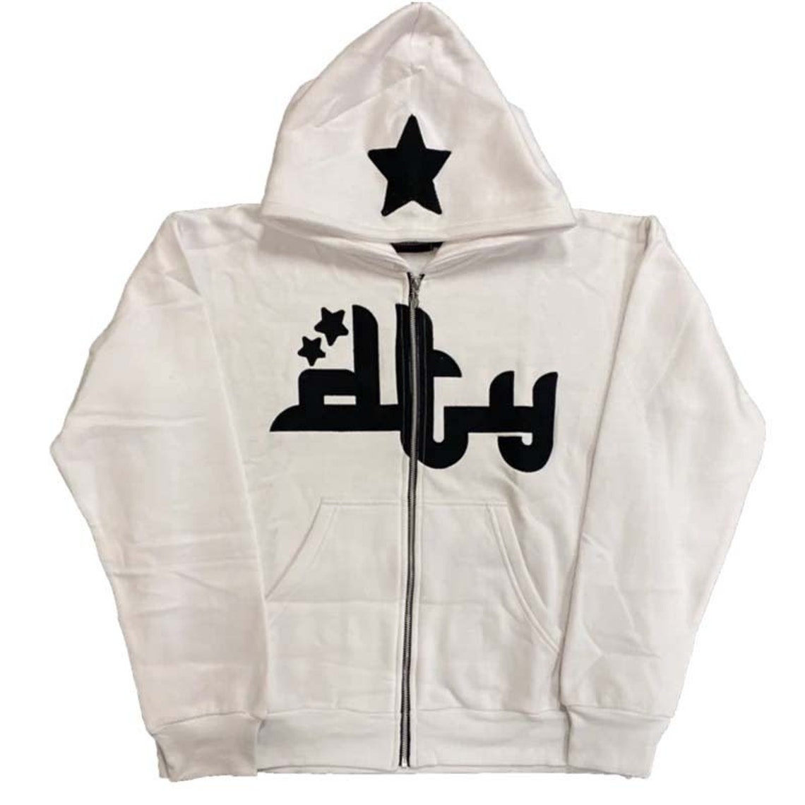Y2K Streetwear Star Zip up Hoodie Vintage Hip Hop Mens Etsy