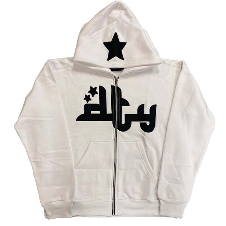 Y2K Streetwear Star Zip up Hoodie Vintage Hip Hop Mens Etsy