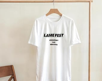 Vintage Nirvana Lamefest 1989 T-Shirt – Seattle Grunge Concert Tee