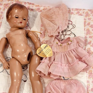 Vintage Effanbee Patsy Joan Doll 1994 Original Outfit Tag Needs Restringing