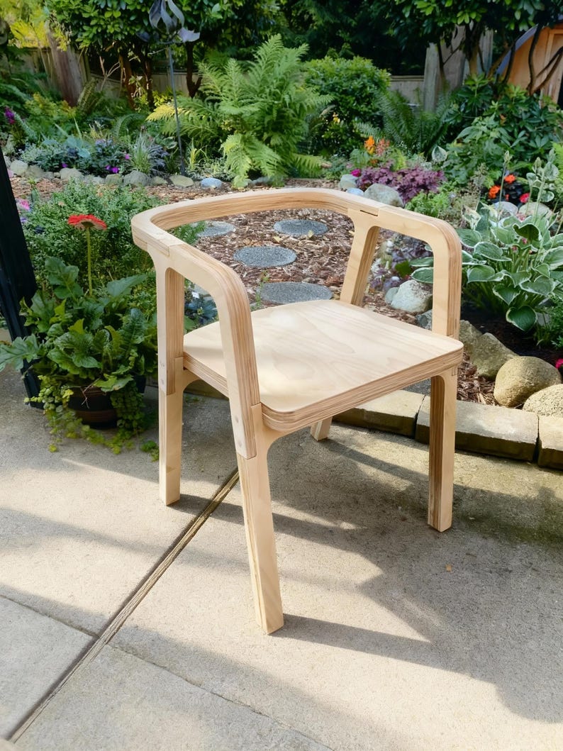 Plywood Chair CNC Files | DIY Flat-Pack Furniture Plan (Digital) image 7