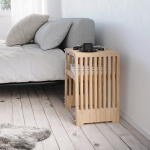 Plywood Bedside Table - CNC files for cutting, dwg/dxf/cdr/ai/pdf/svg vector furniture | Parametric Design | DIY