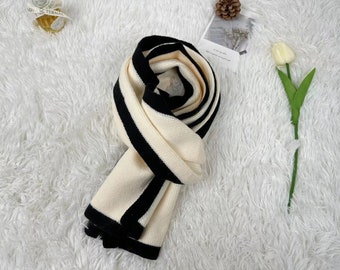 knitted scarf female autumn winter thickened warm shawl lovely girl Scarf - Christmas gift