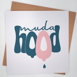 Typografische Geburtskarte – Mudahood