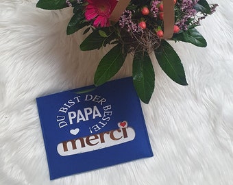 Geschenke zum Vatertag | Papa | Individualisierte Geschenkverpackung |  Geschenkverpackung mit Spruch | Geburtstag Papa