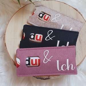 Schokoriegeltasche mit Spruch | Du...Täschchen | Tasche für Schokolade | Kleines Mitbringsel | Valentinstag