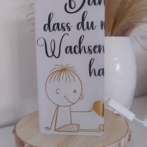 Lampe mit Spruch Geschenke zum Abschluss Kindergarten Geschenkidee Erzieherin mit Kindernamen Bild 2