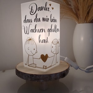 Lampe mit Spruch Geschenke zum Abschluss Kindergarten Geschenkidee Erzieherin mit Kindernamen Bild 4