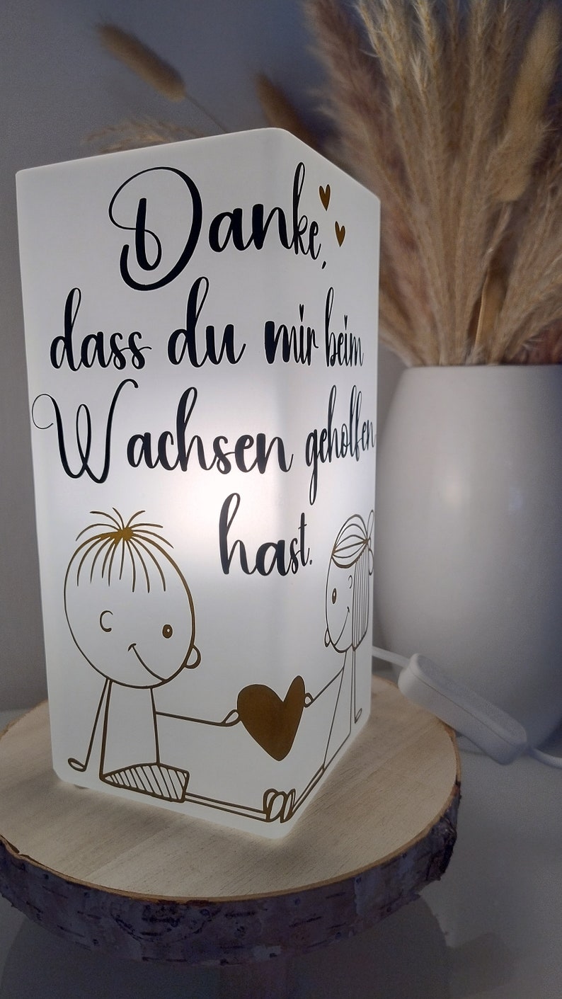 Lampe mit Spruch Geschenke zum Abschluss Kindergarten Geschenkidee Erzieherin mit Kindernamen Bild 9