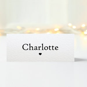 Personalised Place Cards Folded Wedding Place Names Custom Minimalist Table Settings Events Dinners Seating Place Cards Wedding Stationary