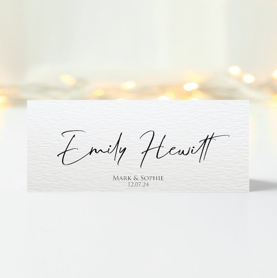 Personalised cheap table cards