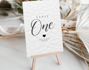 Numeri di tavolo personalizzati, nomi personalizzati per i tavoli delle nozze, apparecchiature minimaliste a forma di cuore, eventi, cene, articoli per matrimoni, cene di nozze