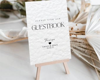 Custom Please Sign Our Guestbook Wedding Sign Personalised Wedding Day Reception Signs Guest Book Table Sign Custom Wedding Stationary Print
