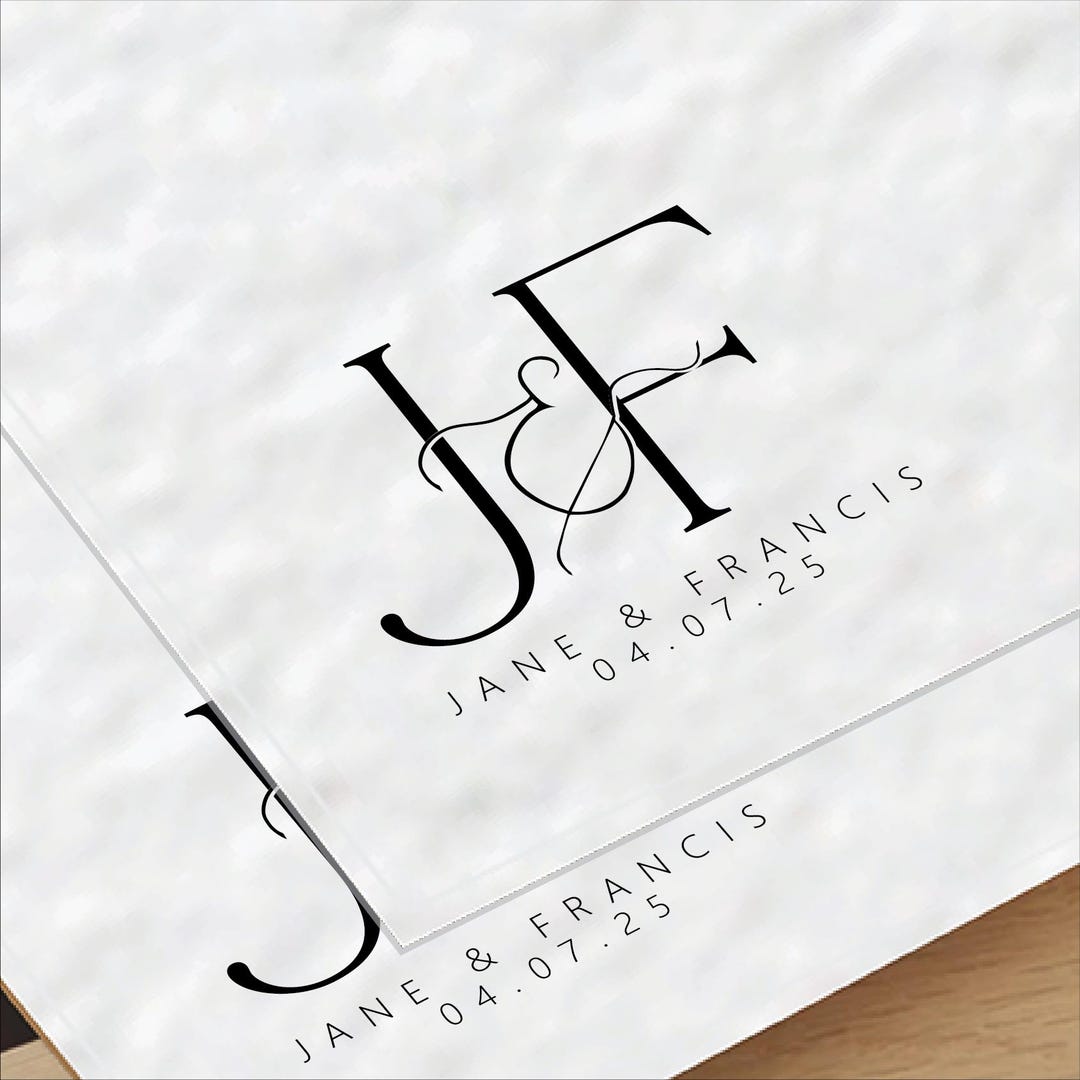 Personalized Wedding Monogram Logo, Custom Initials (digital File) - Etsy