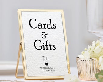 Custom Cards And Gifts Wedding Sign Personalised Wedding Day Reception Signs Wedding Stationary 4X6", 5X7", 8X10", 11X14" A6, A5, A4, A3, A2