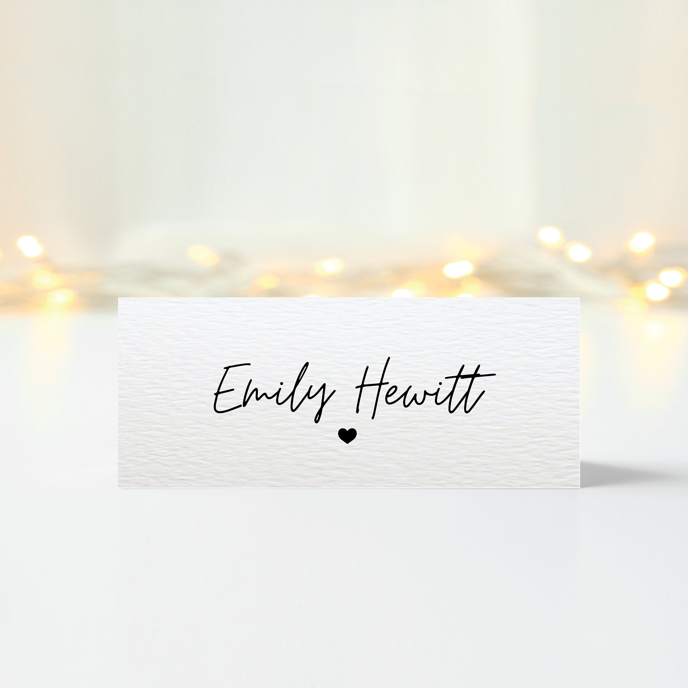 Personalised Place Cards Folded Wedding Seating Cards Place - Etsy UK