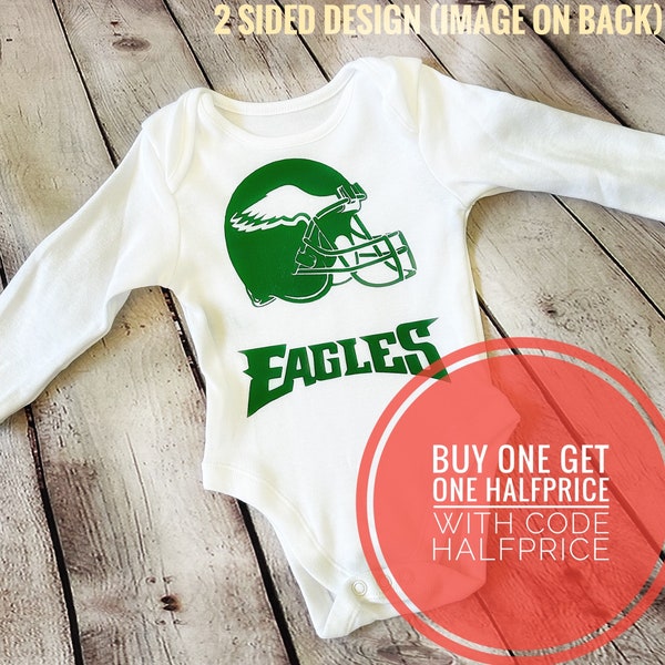 Philadelphia eagles Baby Grow, nfl baby grow, nfl baby gift, nfl onesie, regalo de fútbol americano, eagles baby grow, Philadelphia baby onesie