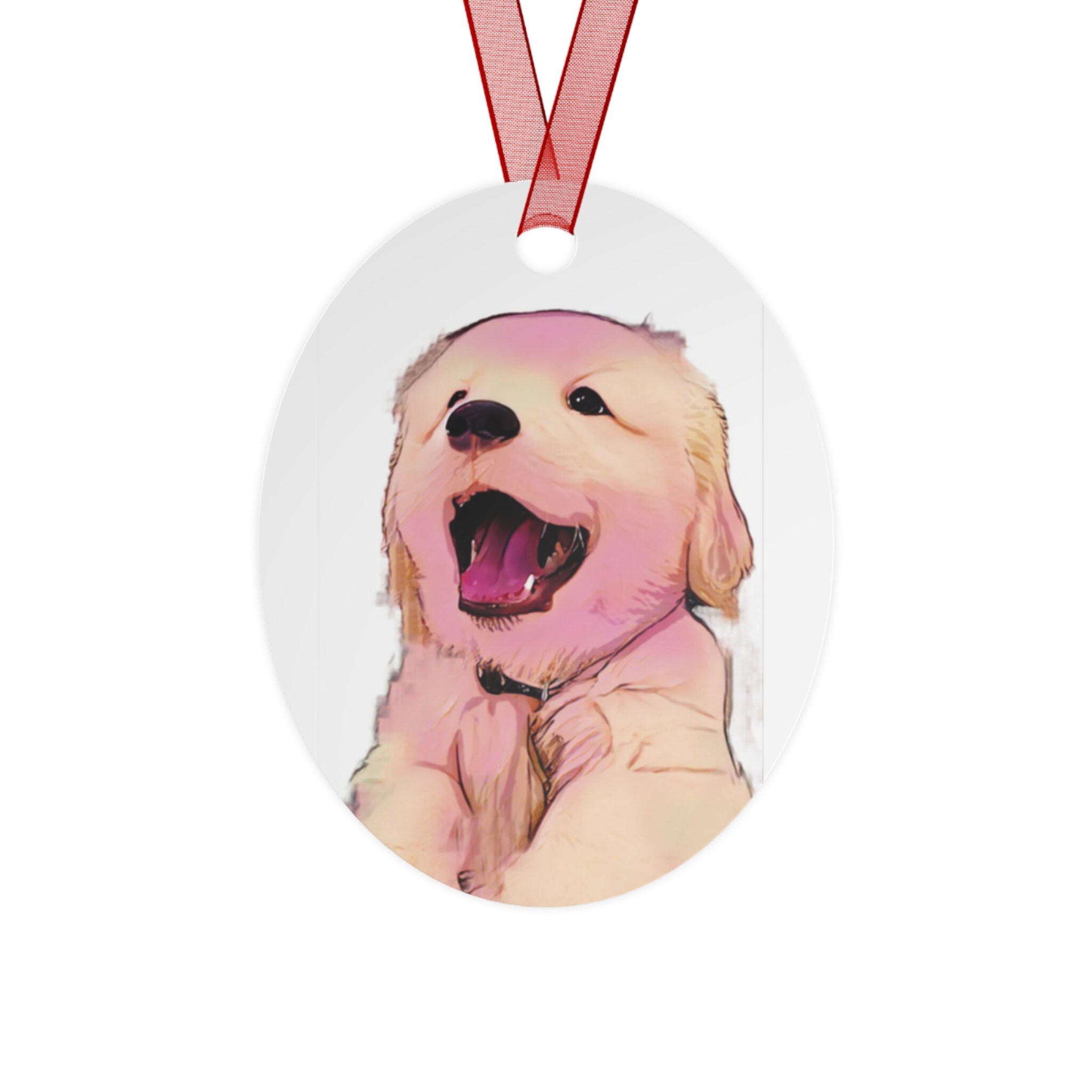 Discover Cute Puppy Dog Original Design Metal Ornaments for Dog Lovers Animal Lovers Christmas tree Great gift and stocking stuffer Puppies Too Cute