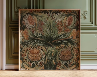 William Morris - Artichokes, Birds and Squirrels | Vintage Botanical Pattern (available framed or unframed)