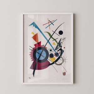 Kandinsky Bauhaus Kunstdruck: Violet Abstrakt Giclée