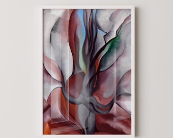 Original Georgia O'keeffe Exhibition Poster - New York Street With