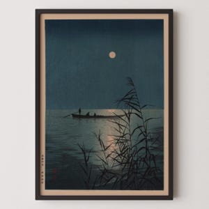 Shoda Koho Moonlit Sea Giclée Print: Vintage Japanese Ukiyo-e Art