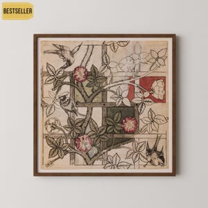 William Morris - Trellis STAMPA GICLÉE PREMIUM / Probabilmente la nostra stampa botanica più bella / Motivo floreale vintage disponibile incorniciato 1x1