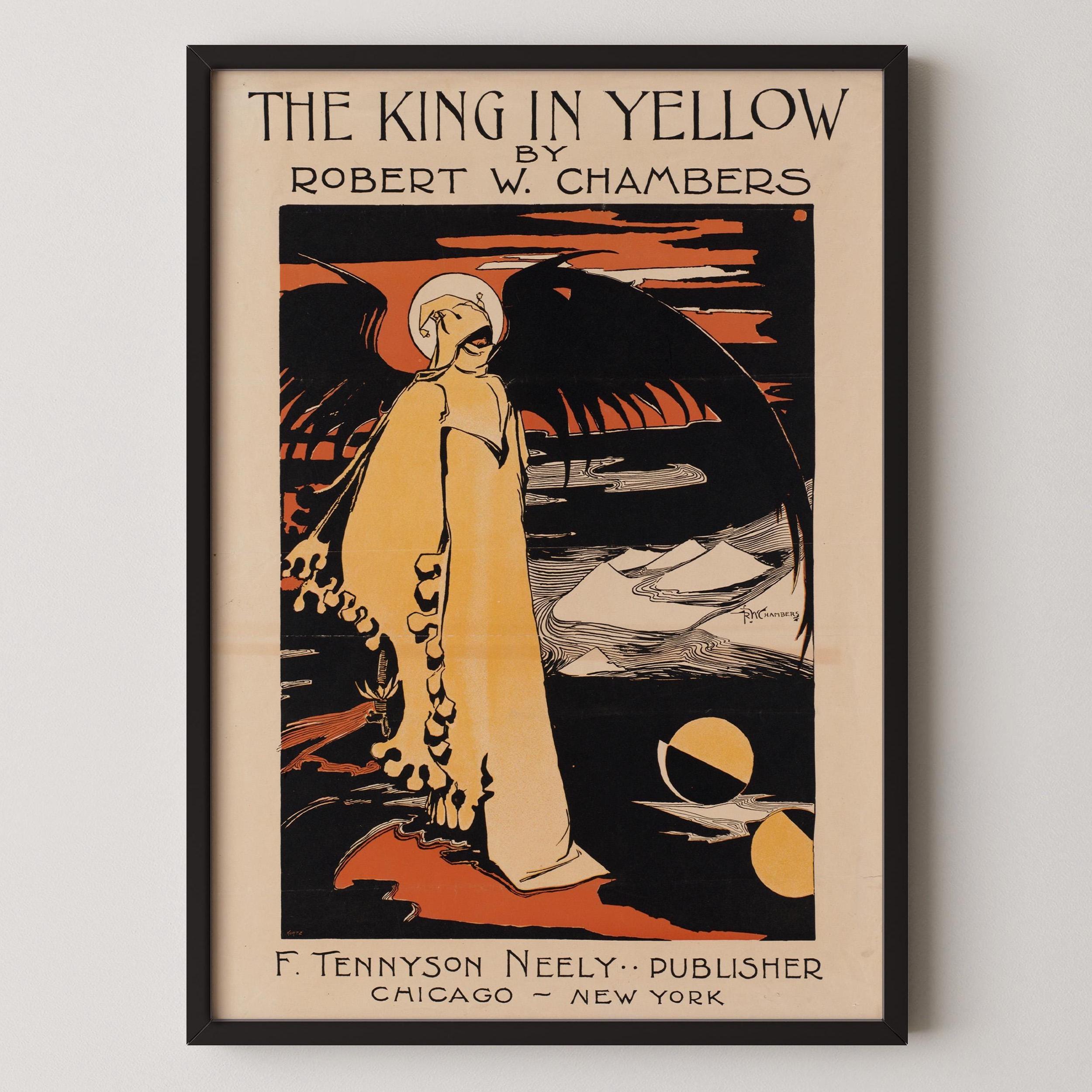 Impresión Art Nouveau de El Rey de Amarillo: Terror gótico, academia oscura