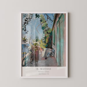 Henri Matisse - O Terraço de St. Tropez | Pintura Famosa (disponível com ou sem moldura)