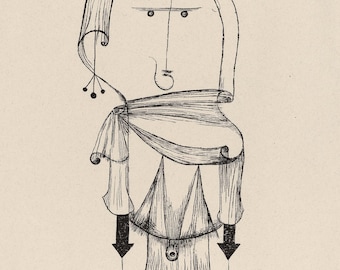 Lámina de bruja de Paul Klee: Cartel de exposición de arte moderno